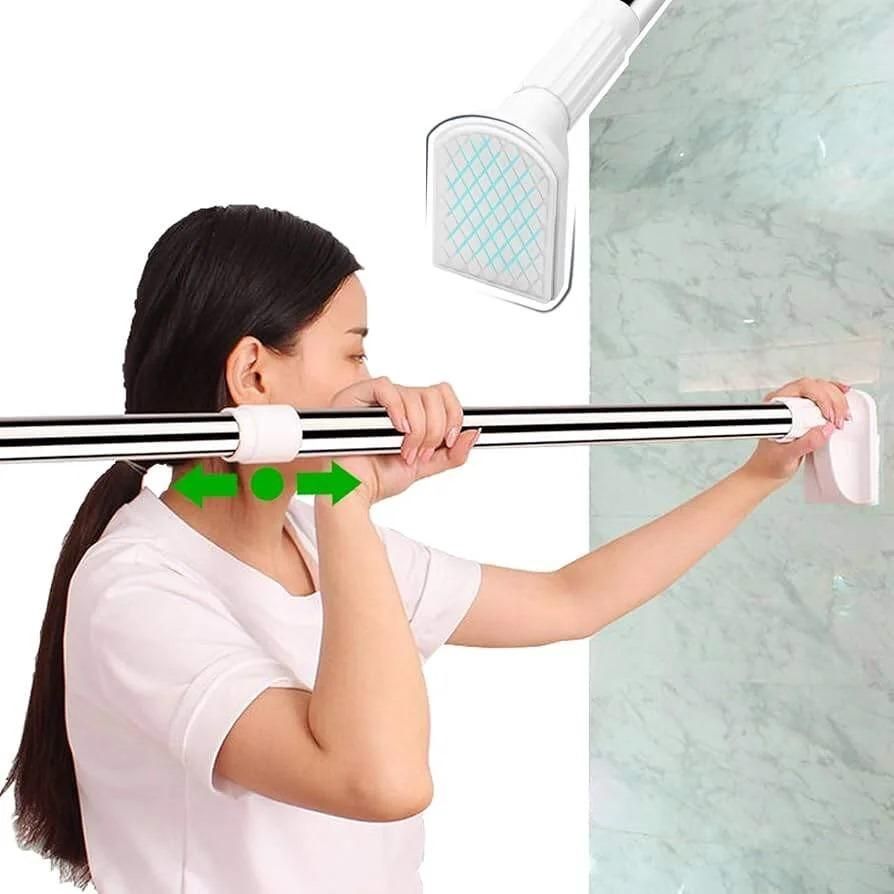 Adjustable Stainless Steel Telescopic Rod – Multipurpose Curtain, Clothes & Storage Hanging Rod