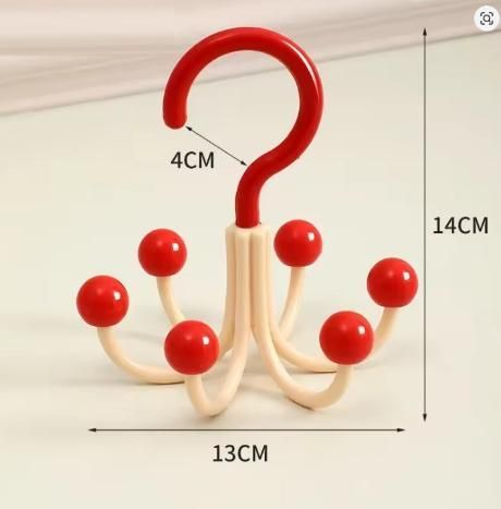 360° Rotating Hook Hanger (Pack of 2) – Space-Saving Multi-Purpose Wall Hooks for Kitchen, Bathroom, Closet & More