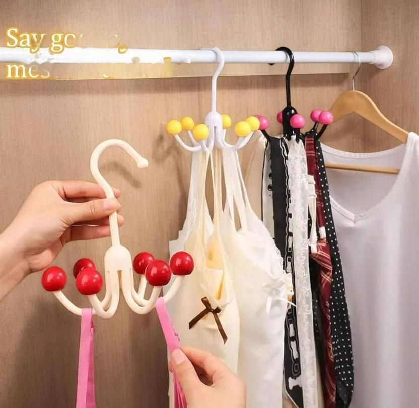 360° Rotating Hook Hanger (Pack of 2) – Space-Saving Multi-Purpose Wall Hooks for Kitchen, Bathroom, Closet & More