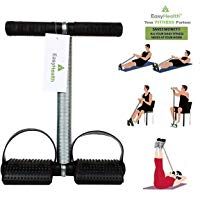Tummy Trimmer Single Spring Ab Exerciser Fat Burner for Men & Women Ab Exerciser (Black)