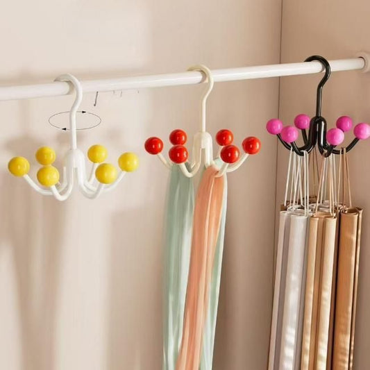 360° Rotating Hook Hanger (Pack of 2) – Space-Saving Multi-Purpose Wall Hooks for Kitchen, Bathroom, Closet & More