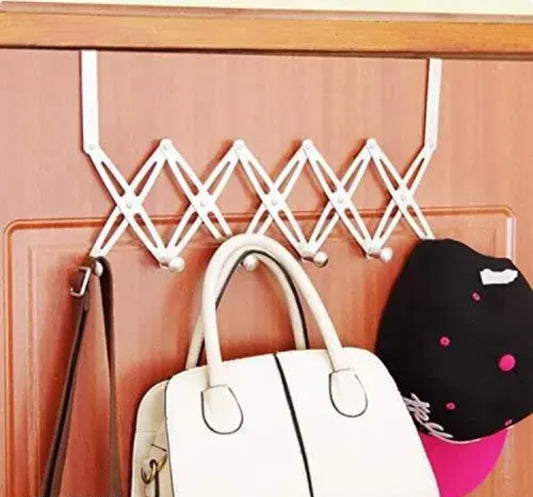 Multipurpose Door Hook Hanger, Stainless Steel Heavy Duty Door Hanger for Clothes, Coats, Robes, Hats, Towel Rack Organizer, Bathroom Hooks , Pack of 1 , Silver