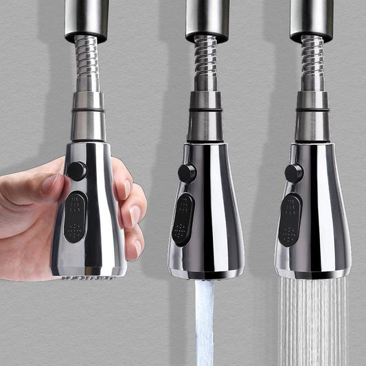 3-Mode Kitchen Faucet Spray Head – 360° Rotatable Pull Down Replacement Nozzle with Stream, Spray & Sweep Modes