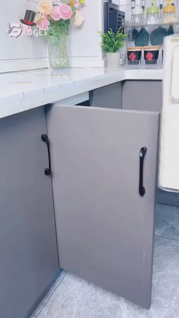 Wall-Mounted Kitchen Trash Bin | Hanging Garbage Container with Lid | Space-Saving Waste Bin for Home, Kitchen & Bathroom