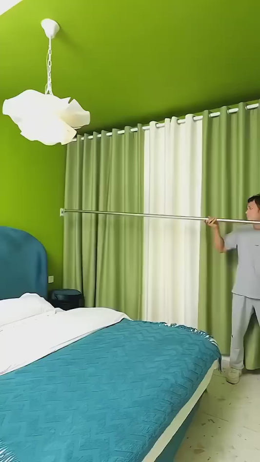 Adjustable Stainless Steel Telescopic Rod – Multipurpose Curtain, Clothes & Storage Hanging Rod
